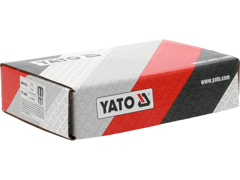 Головка торцевая 6-гранная 1/4" 10 мм YATO YT-1409, короткая 25 мм