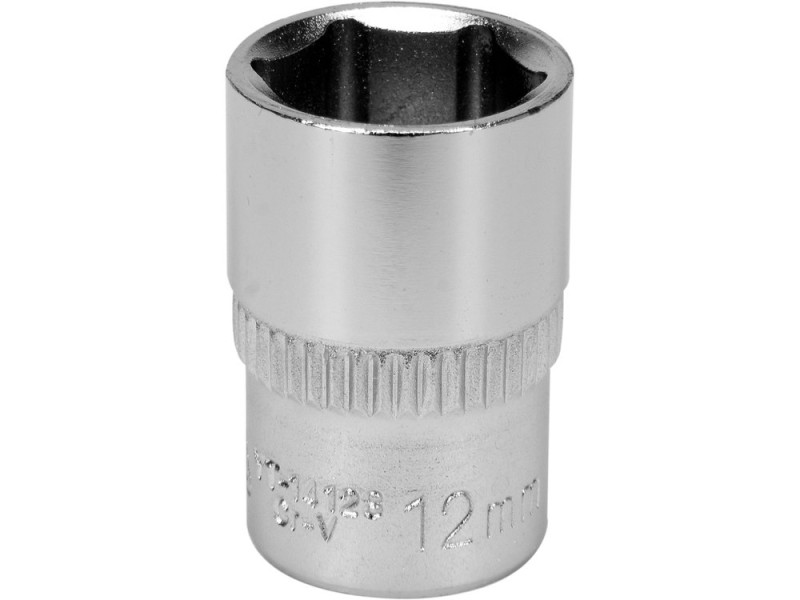 Головка торцева 1/4" 12 мм YATO YT-14128, 6-гранна, коротка