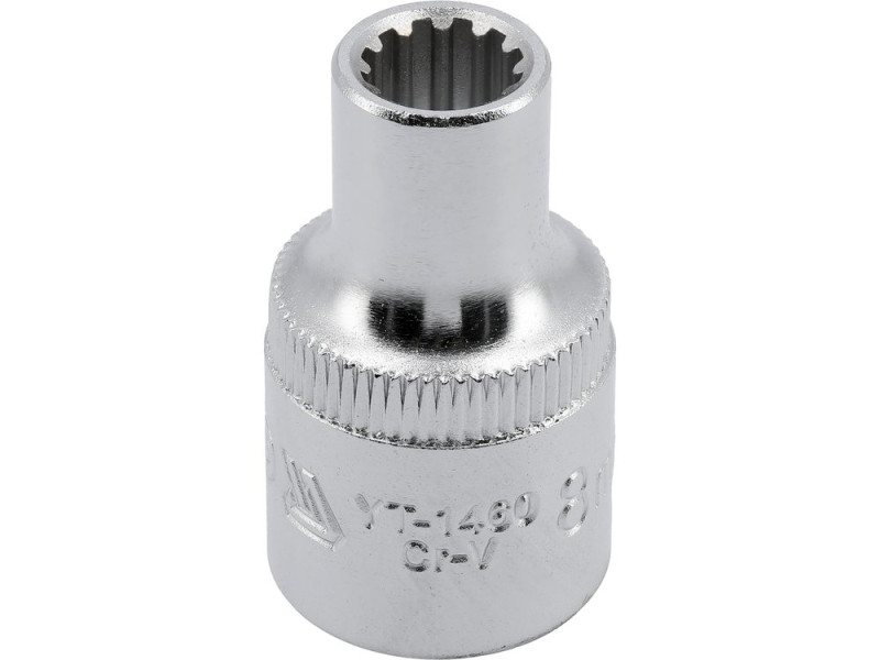 Головка торцевая Spline 1/2" 8 мм YATO YT-1460, 12-гранная