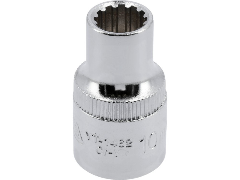 Головка торцева 1/2" 10 мм Spline YATO YT-1462, CrV, довжина 38 мм