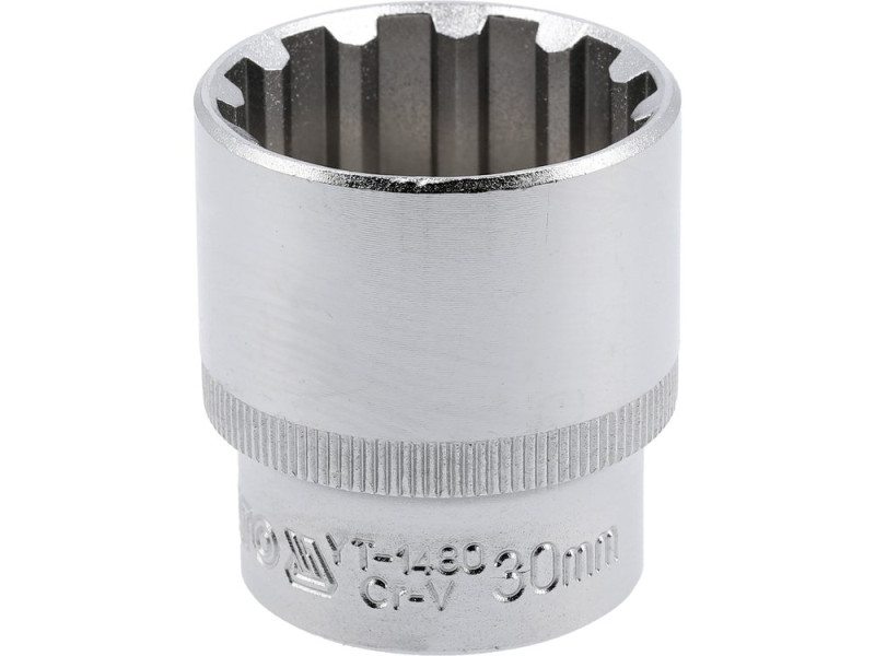 Головка торцева Spline 1/2" 30 мм YATO YT-1480, 12-гранна