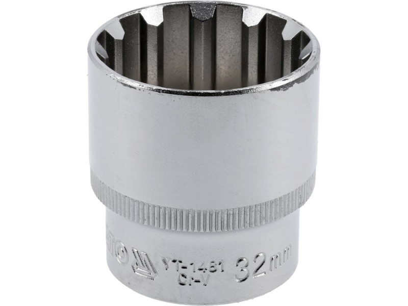Головка торцева Spline 1/2" 32 мм YATO YT-1481, 12-гранна