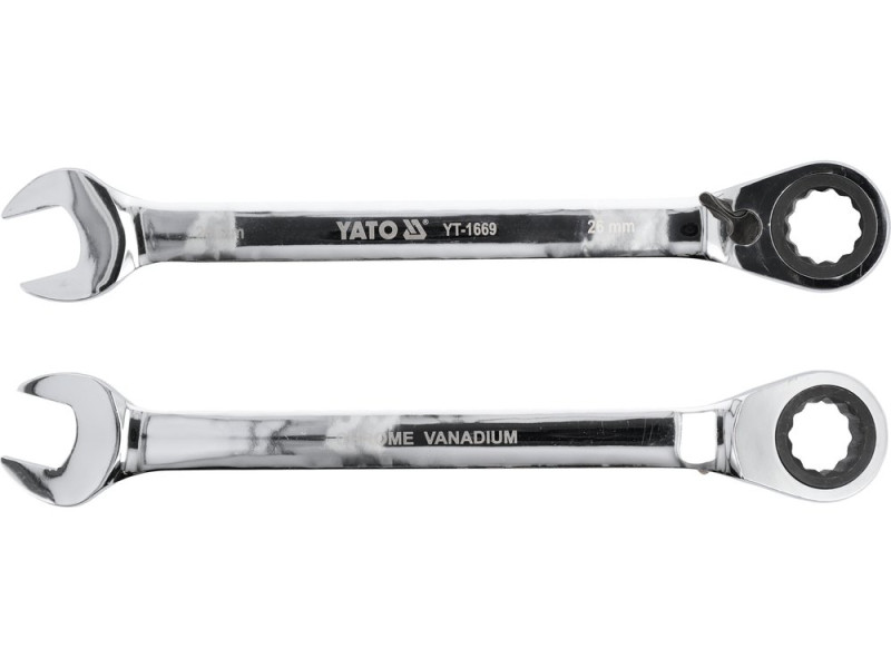 Ключ комбінований з тріскачкою 26 мм YATO YT-1669, 72 зуби, 360 мм, реверс