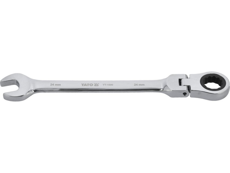 Ключ комбінований 24 мм YATO YT-1690, з тріскачкою 72 зуби, 330 мм