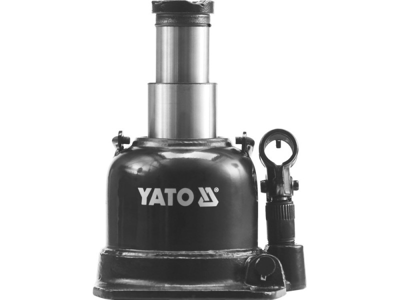 Домкрат гідравлічний стовбцевий YATO : 10 т, H= 125 - 225 мм, подвійний шток (YT-1713)