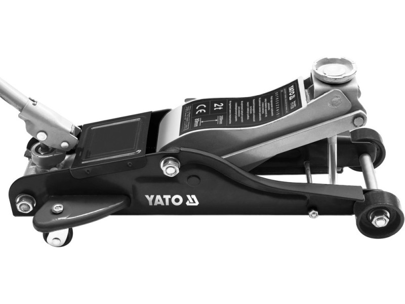 Домкрат гидравлический подкатный YATO: 2 т, H=89 - 359 мм (YT-1720)