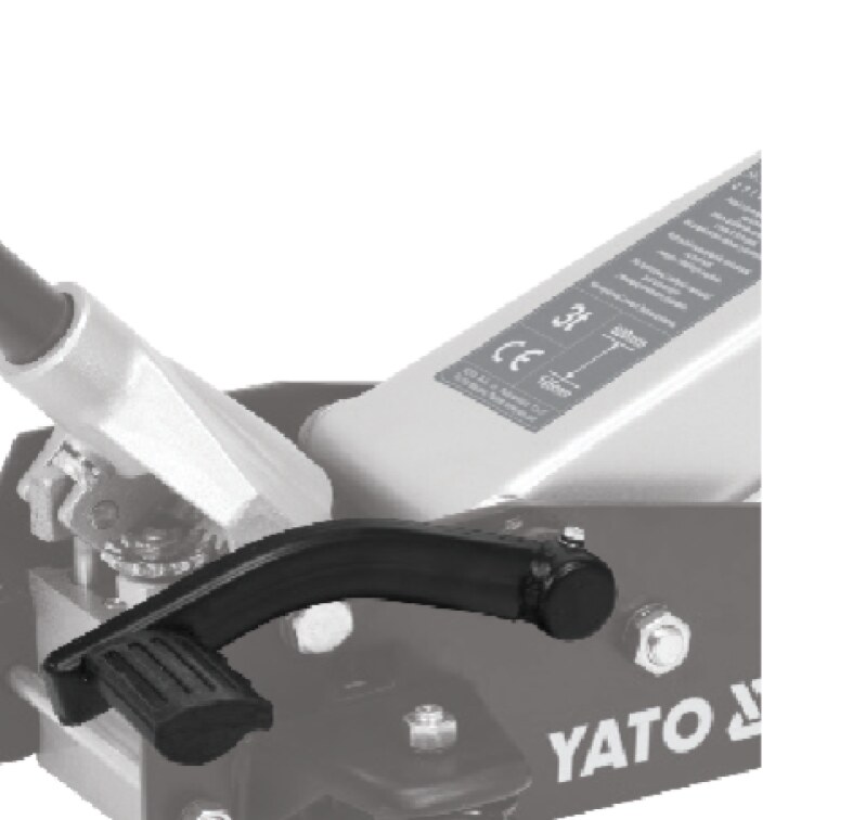 Домкрат подкатной 3 т YATO YT-17213, 145-500 мм, быстрый подъем