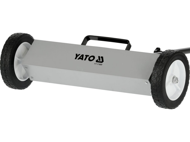 Мітла магнітна на колесах YATO; сила магн. 12-22 кгс, 450x75x101 мм, тримач- 76-113 см (YT-17400)