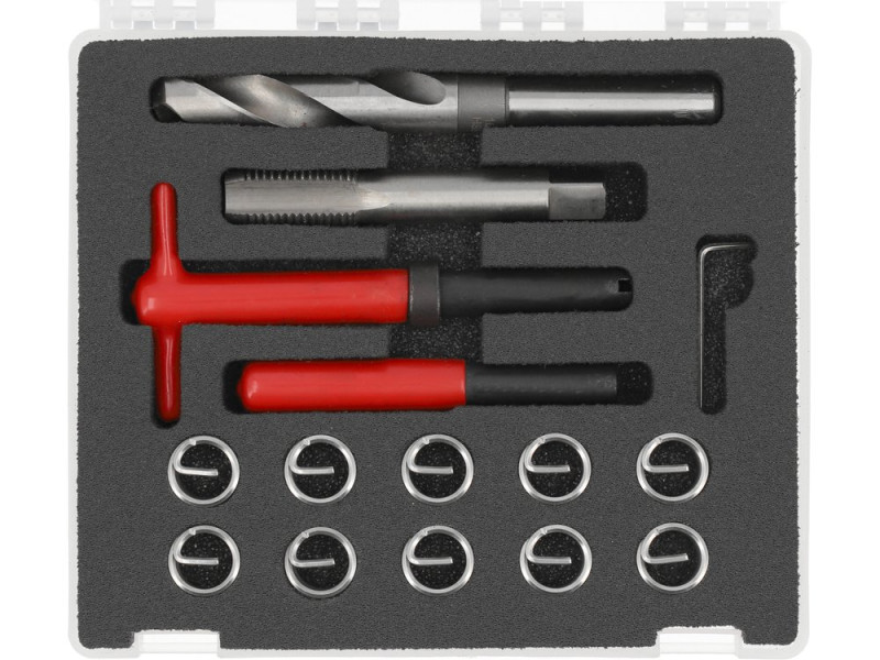 Набор для ремонта резьбы M16х2,0 YATO YT-17688, 15 шт, HSS