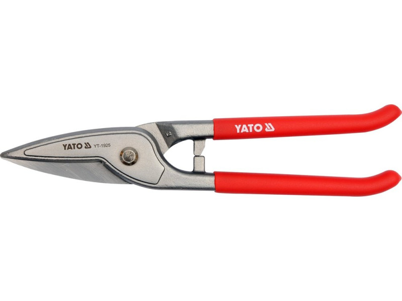 Ножиці по металу прямі 225 мм YATO YT-1925, HCS, хід різу 52 мм