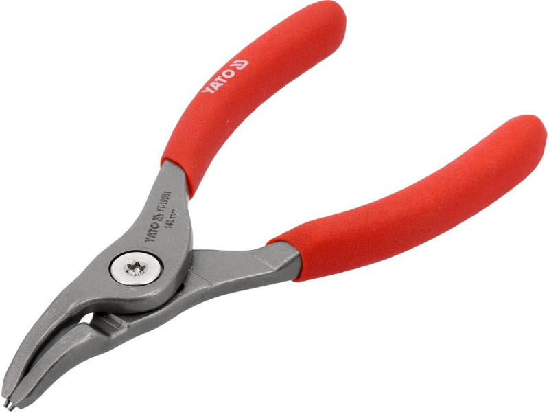 Знімач стопорних кілець зовнішніх загнутий 140 мм YATO YT-19961, кільця 3-10 мм