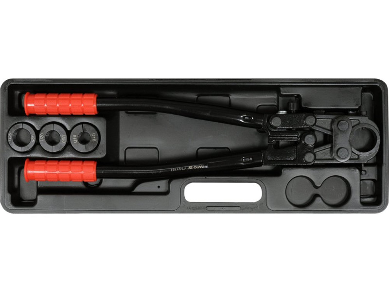 Пресс гидравлический для PEX-AL-PEX YATO YT-21751, 3 т, набор 4 шт