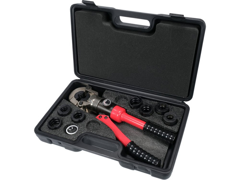 Пресс гидравлический для PEX-AL-PEX YATO YT-21758, 10 т, набор 9 шт