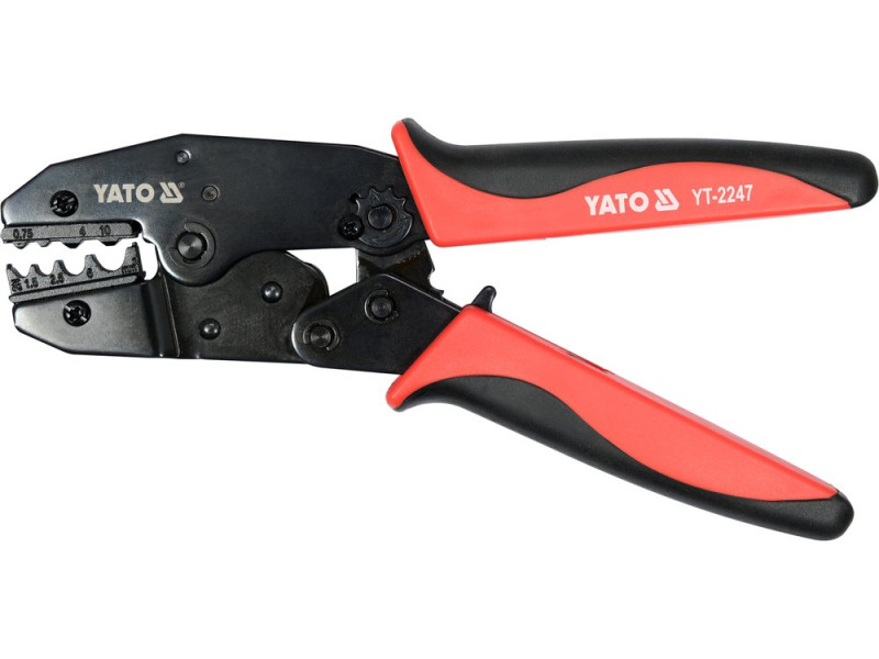 Кліщі для обтиску конекторів YATO YT-2247, 1,5-10 мм², TPR