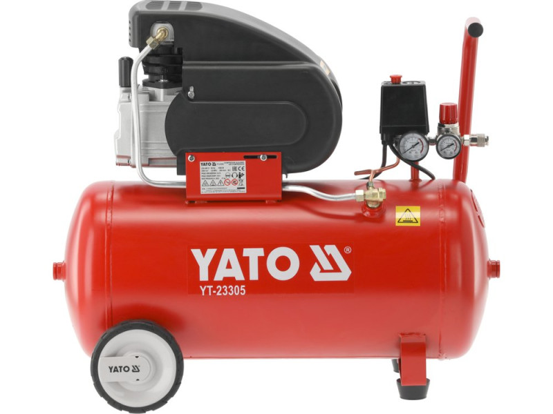 Компрессор масляный 50 л YATO YT-23305, 1500 Вт, 200 л/мин