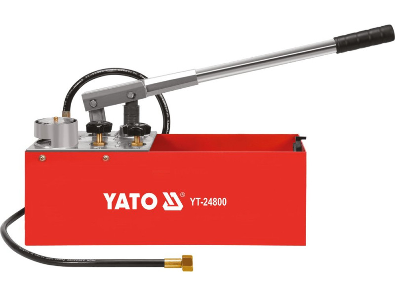 Компресор ручний для контролю щільності трубних систем YATO : тиск- 5 МПа, ємність- 12 л (YT-24800)