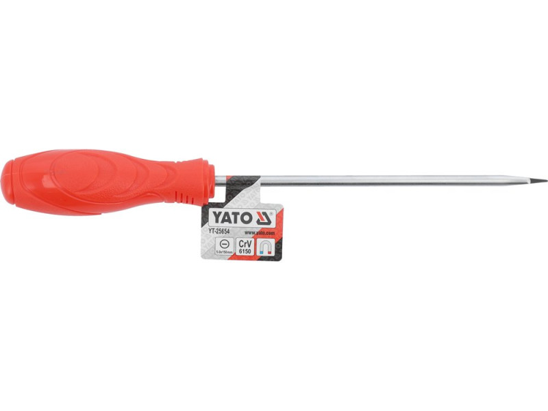 Викрутка шліцева SL5x150 YATO YT-25654, CrV 6150