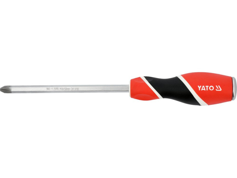 Отвертка крестовая ударная YATO: "Philips" PH3 х 150 мм (YT-25995)