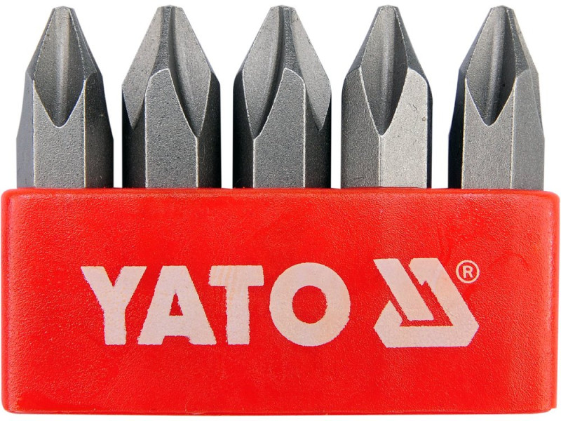 Набор ударных бит Phillips PH2 YATO YT-2810, 36 мм, 5 шт
