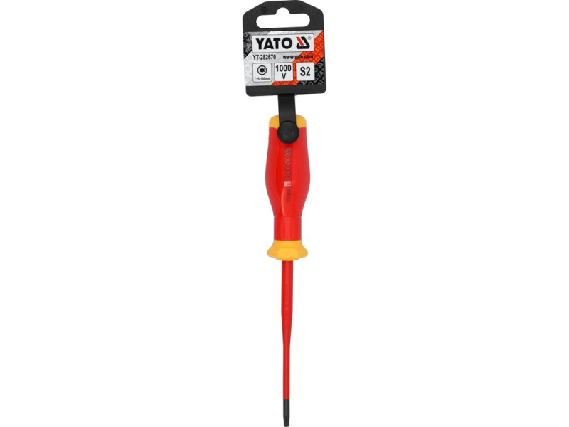 Викрутка ізольована TORX Extra Slim YATO YT-282670, T15, 100 мм