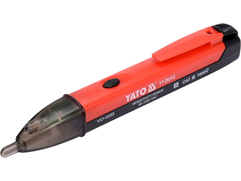 Индикатор сетевого напряжения YATO контрольный, 90-1000 В, плоский шлиц SL4.5 мм (YT-28312)