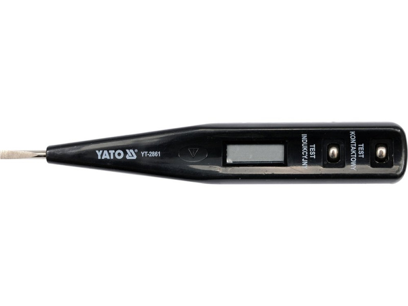 Індикатор напруги YATO контрольний цифровий 12-250 V LCD (YT-2861)