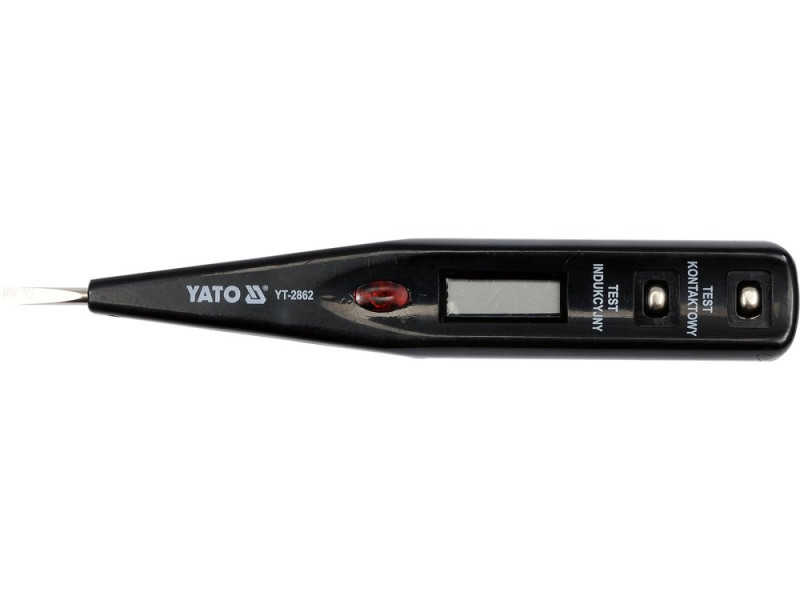Індикатор напруги YATO контрольний цифровий 12-250 V LCD (YT-2862)