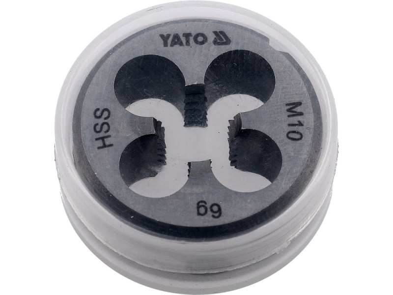 Плашка круглая M10х1,5 HSS YATO YT-2967, DIN 223, 30х11 мм