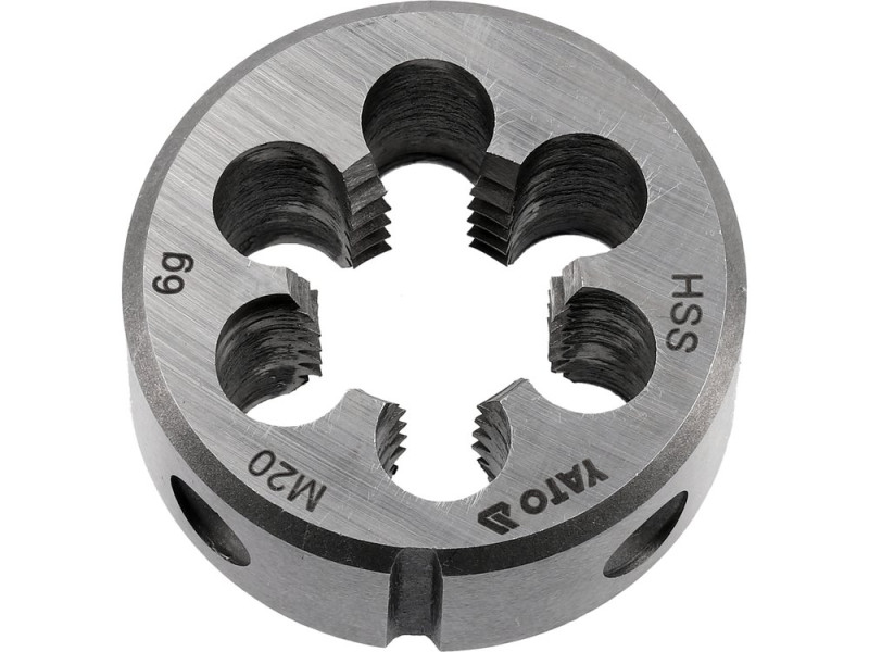 Плашка YATO М20 х 2.5 мм, HSS М2, m=150 г (YT-2973)