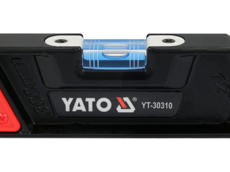 Уровень строительный магнитный YATO YT-30310, 300 мм, 2 глазка