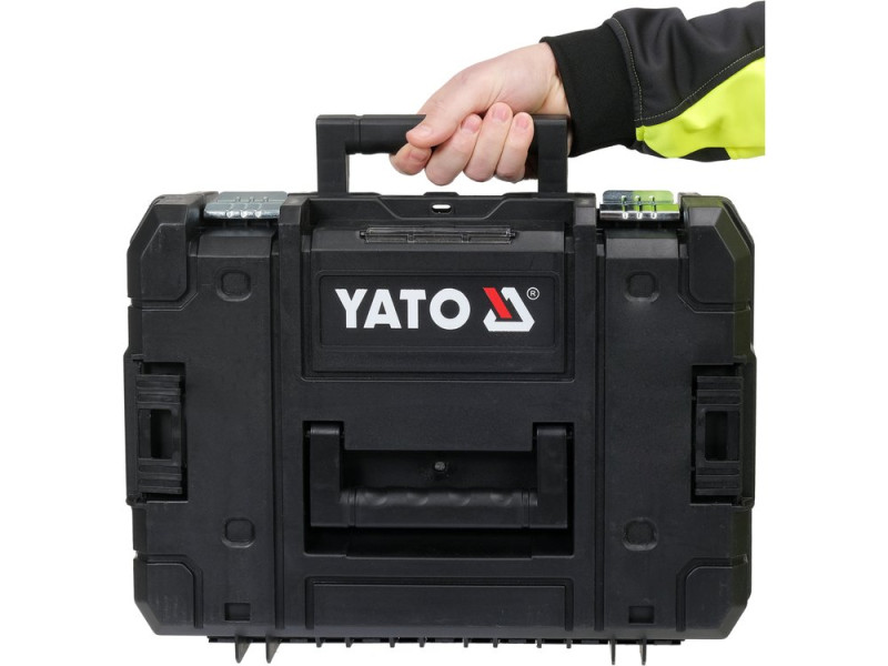 Нивелир лазерный YATO на 4-плоскости зеленый пром диап.- 25 м живл.- 2 Li-Ion аккумул 3.7 V, штатив 1,2 м (YT-30415)