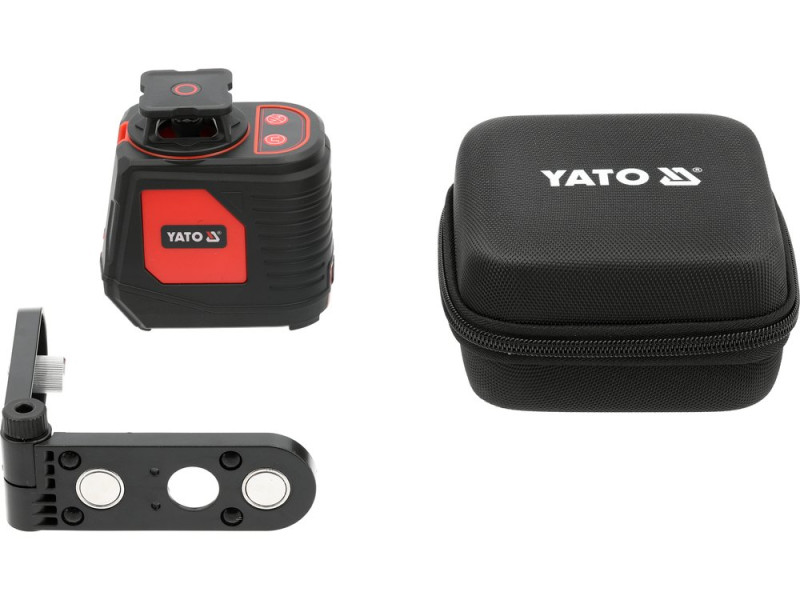 Нівелір лазерний 5 ліній зелений YATO YT-30428, 25 м