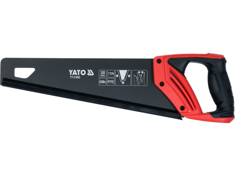 Ножовка по дереву 350 мм YATO YT-31095, покрытие PTFE