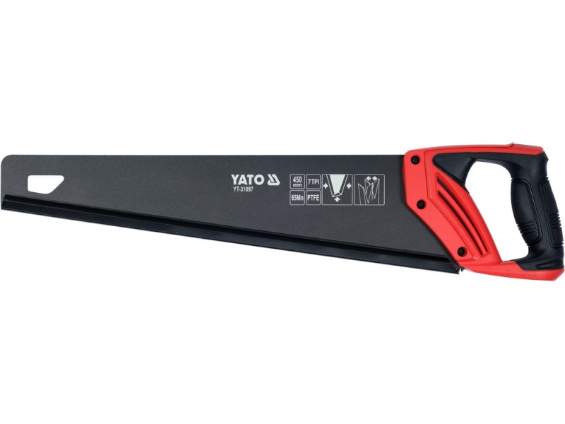 Ножівка по дереву 450 мм YATO YT-31097, покриття PTFE