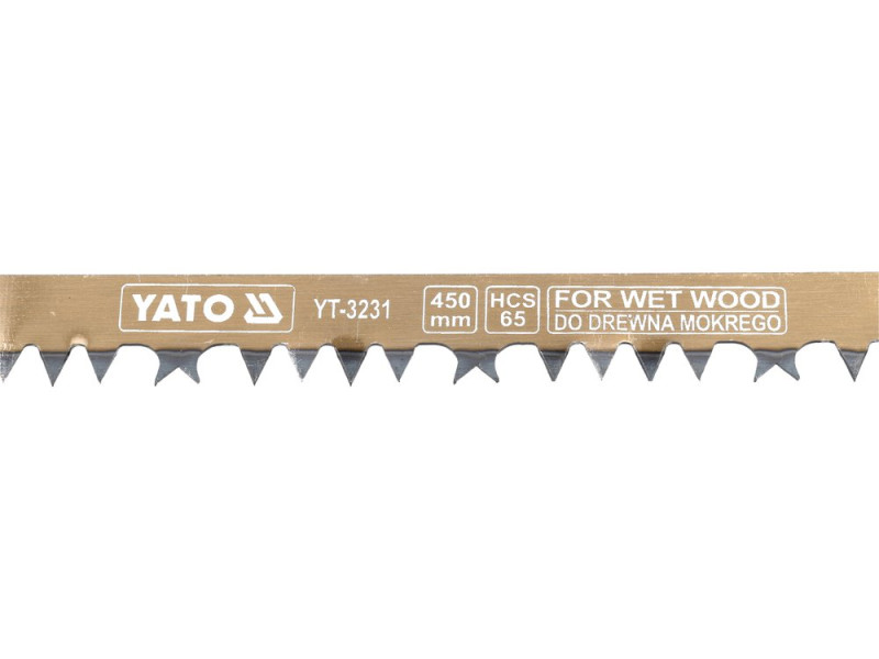 Полотно для лучкової пилки YATO YT-3231, 450 мм, для мокрої деревини