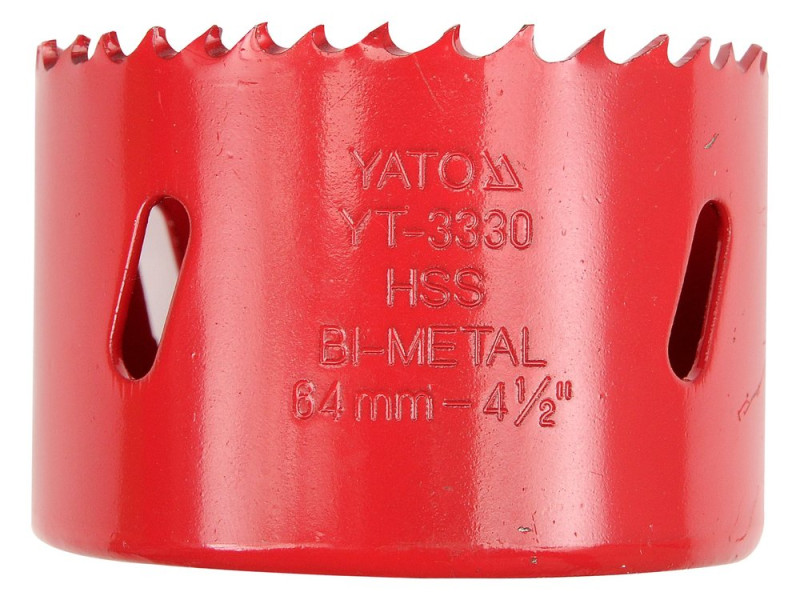 Коронка біметалева HSS M3 46 мм YATO YT-3322, глибина різу 40 мм