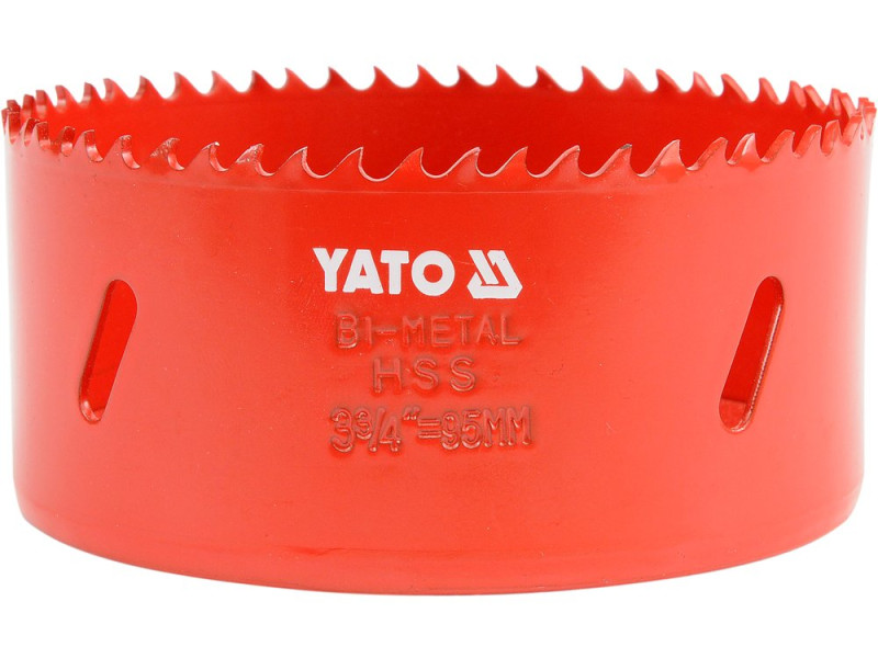 Коронка биметаллическая HSS M3 67 мм YATO YT-3332, глубина реза 40 мм
