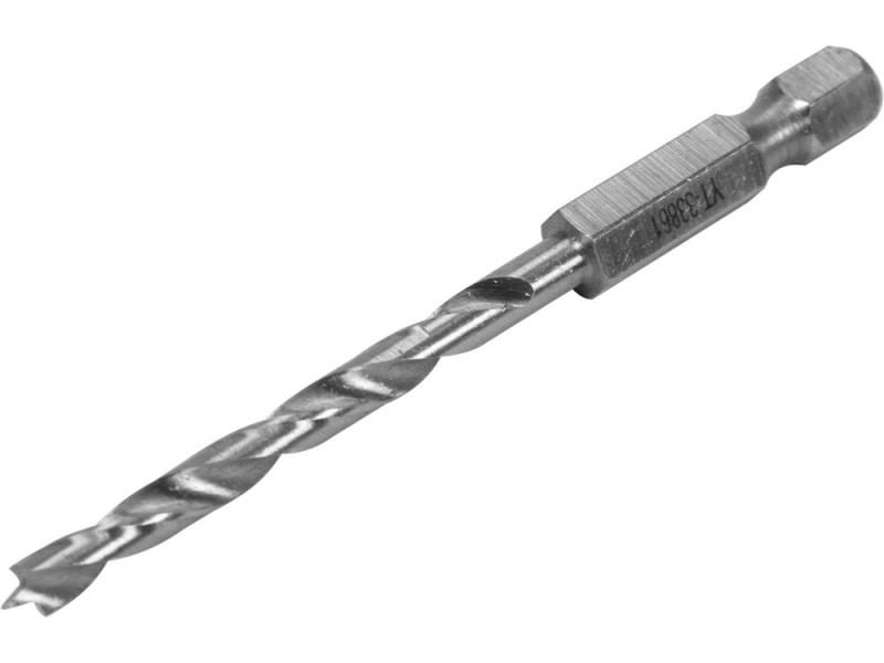 Сверло по дереву спиральное 4 мм YATO YT-33861, HSS, хвостовик HEX 1/4"