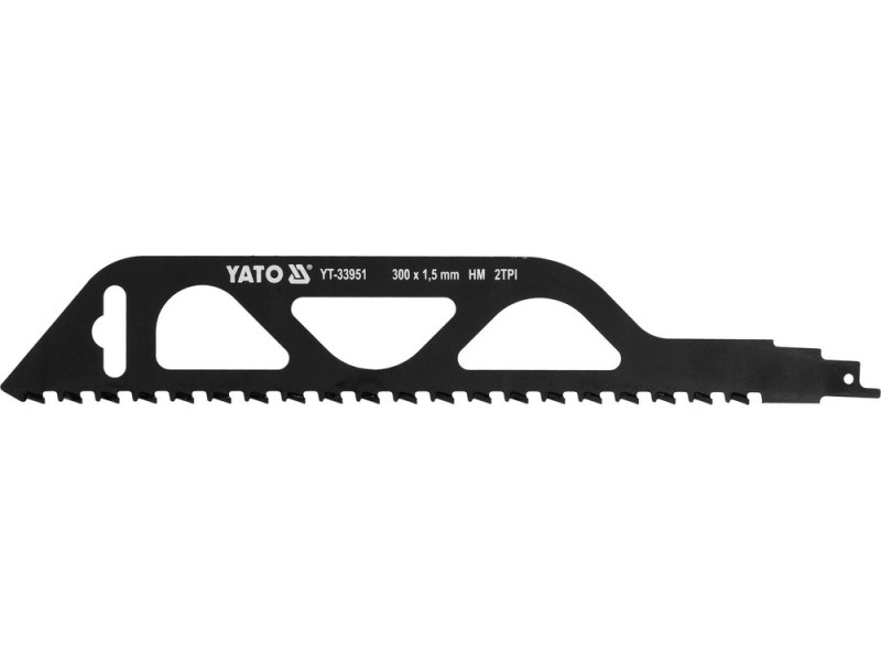 Полотно для сабельной пилы для газобетона 300 мм YATO YT-33951, HM, 2 TPI