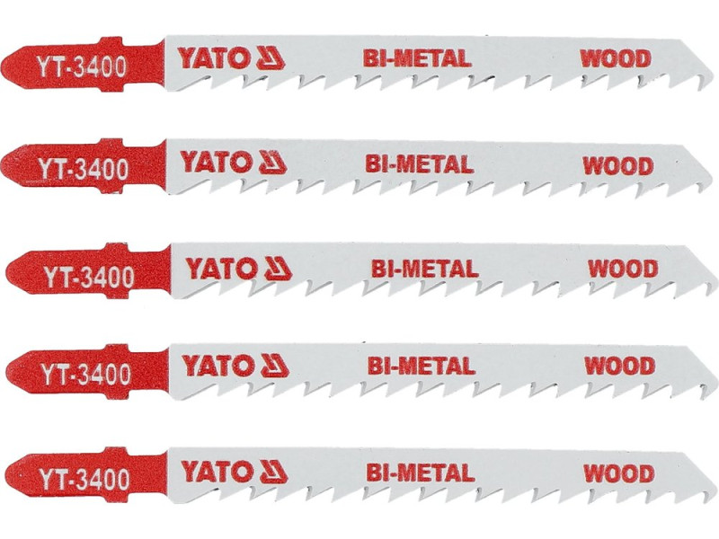 Полотно для лобзика биметалл тип T YATO YT-3400, 6 TPI, 100 мм