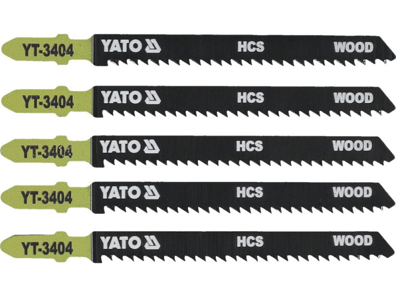 Полотно для лобзика HCS тип T YATO YT-3404, 10 TPI, чистий різ