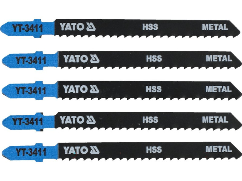 Полотно для лобзика HSS тип T YATO YT-3411, 8 TPI, по металлу