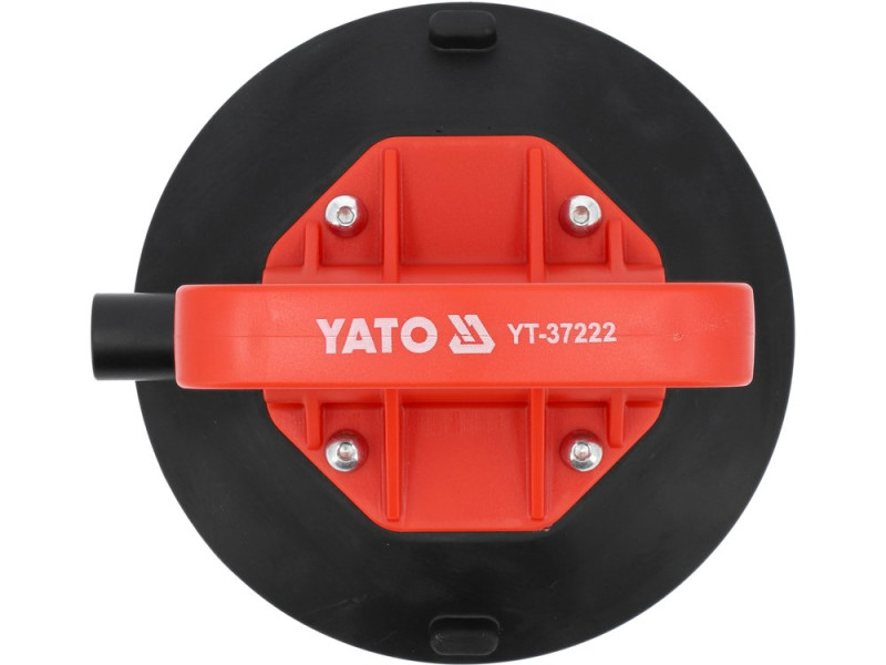 Присоска вакуумна з насосом YATO: чашка Ø=150 мм, m=60 кг, силіконова (YT-37222)