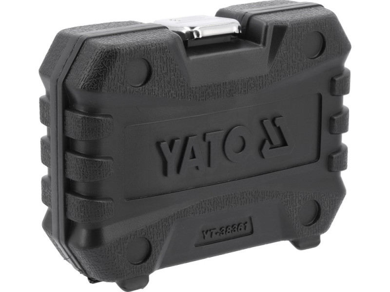 Набір головок торцевих подовжених 1/4"-3/8" 8-14 мм YATO YT-38361, CrV, 6 предметів