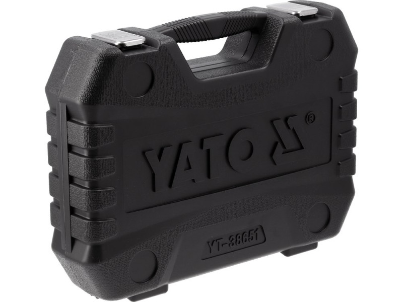 Набір головок прохідних SPLINE 1/4"+3/8"+1/2" YATO YT-38651, 47 предметів