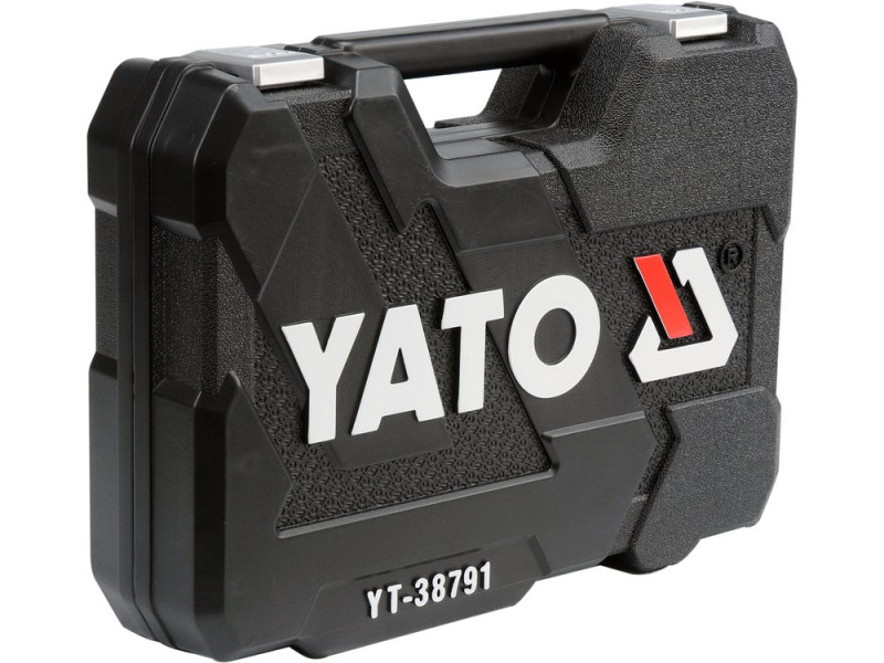 Набір інструментів з тріскачкою 1/4"+1/2" YATO YT-38791, 108 предметів