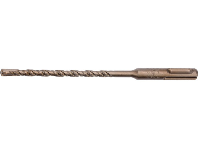 Бур по бетону SDS-Plus 6×160 мм YATO YT-4202, хрестовий наконечник X-TIP