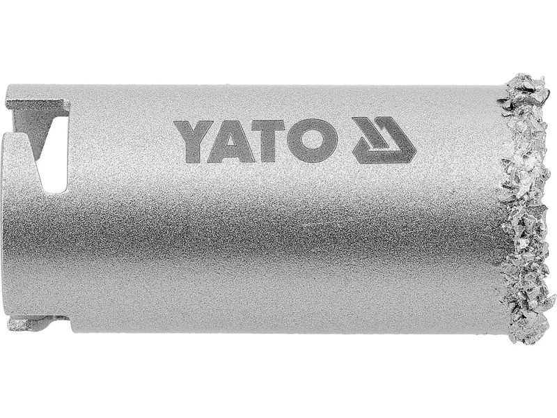 Сверло корончатое из вольфрама YATO по бетону, кирпичу, керамике, силикату Ø=33мм, l=65мм (YT-43910)