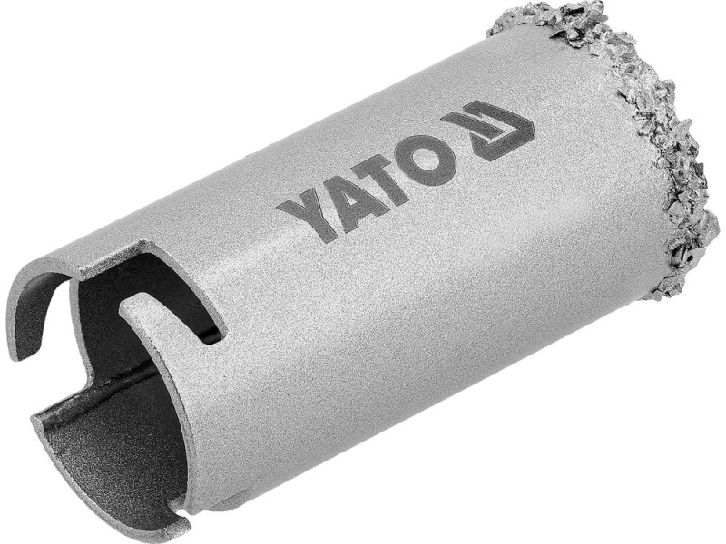 Сверло корончатое из вольфрама YATO по бетону, кирпичу, керамике, силикату Ø=33мм, l=65мм (YT-43910)