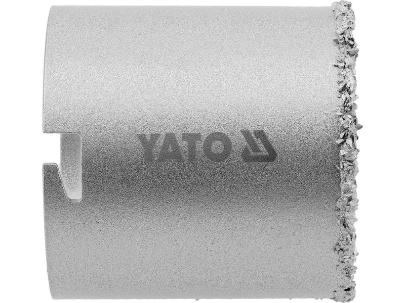 Сверло корончатое из вольфрама YATO по бетону, кирпичу, керамике, силикату Ø=67мм, l=65 мм (YT-43913)